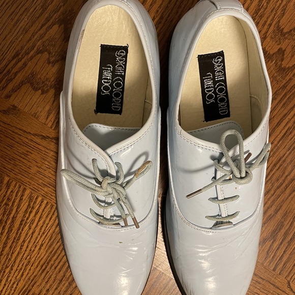 Baby Blue "Dumb and Dumber" novelty Tuxedo Shoes SIZE M (Size 8-9)  pre-owned - Picture 6 of 8